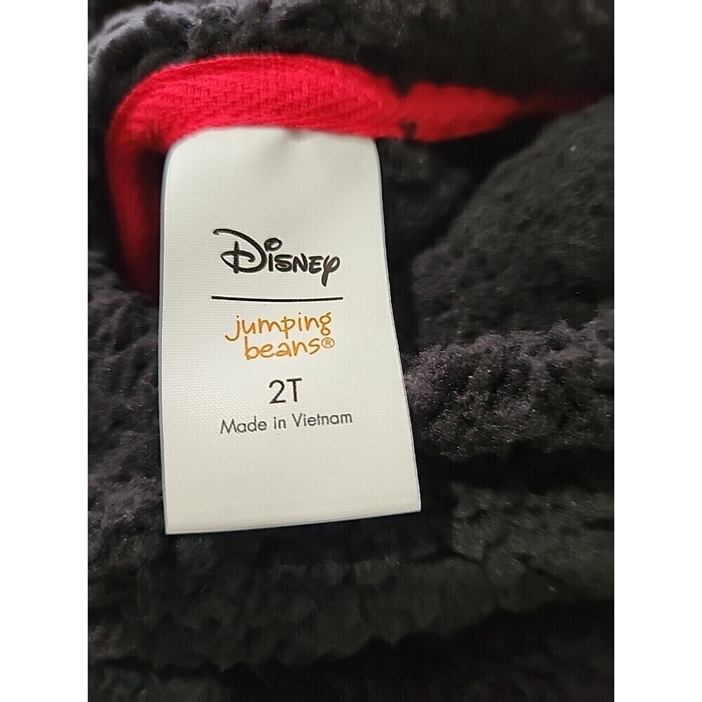 Disney Sherpa Sweater For Toddler Girl's Size 2T Black Warm Minnie Mouse - Picture 4 of 7
